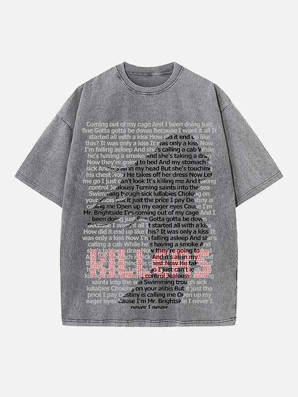 The Killers Print Round Neck T-shirt