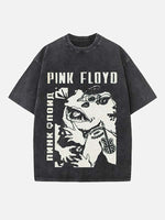 Pink Floyd Print Round Neck T-shirt
