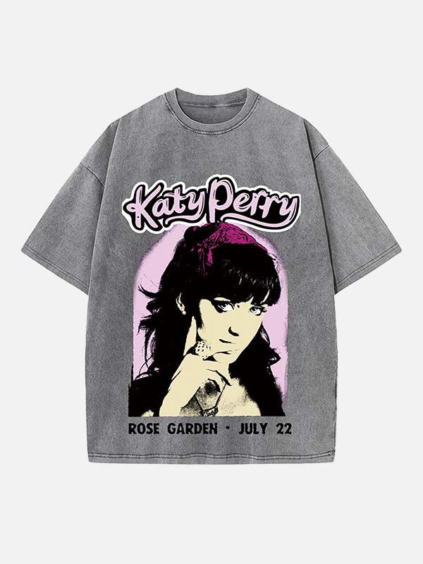 Katy Perry Print Round Neck T-shirt