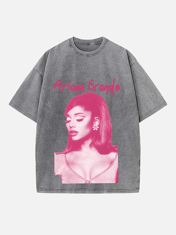 Ariana Grande Print Round Neck T-shirt
