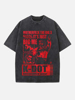 Kendrick Lamar Print Round Neck T-shirt