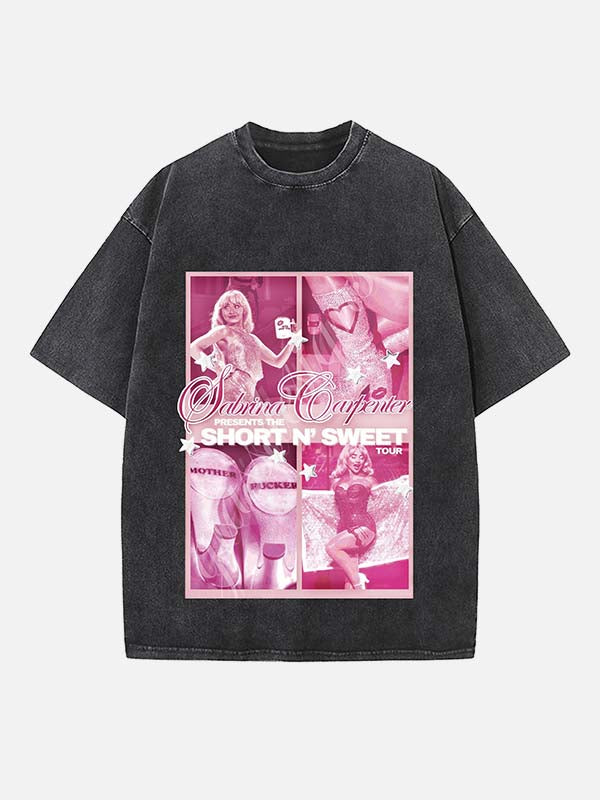 Sabrina Carpenter Print Round Neck T-shirt
