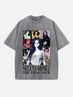 Selena Gomez Print Round Neck T-shirt