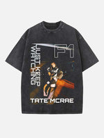 Tate McRae Print Round Neck T-shirt