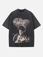 Olivia Dean Print Round Neck T-shirt