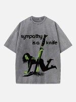 Charli xcx Print Round Neck T-shirt