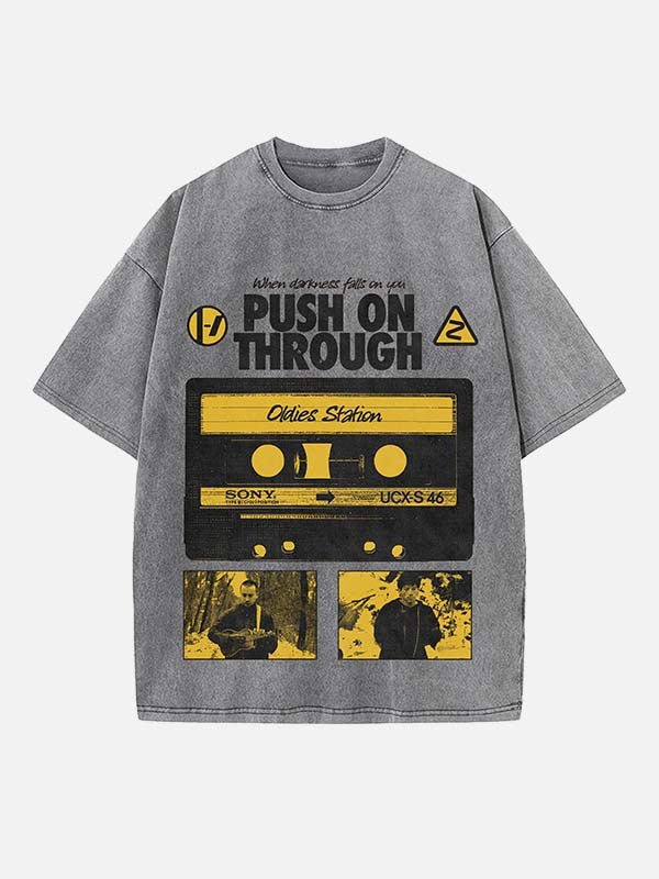 Twenty One Pilots Print Round Neck T-shirt