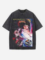Queen Print Round Neck T-shirt