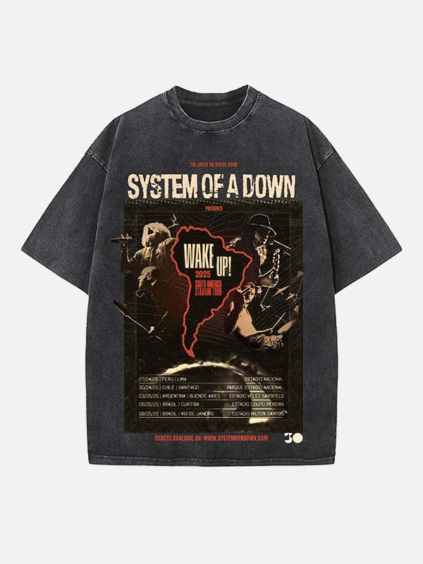System of a Down Print Round Neck T-shirt