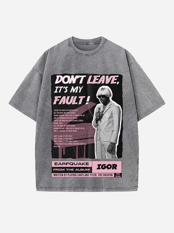 Tyler, The Creator Print Round Neck T-shirt