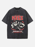 KISS Print Round Neck T-shirt