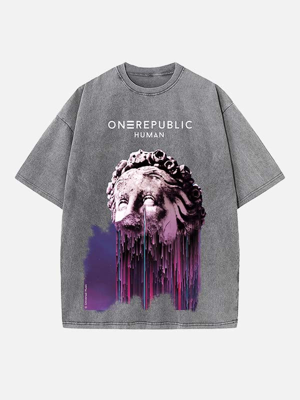 OneRepublic Print Round Neck T-shirt