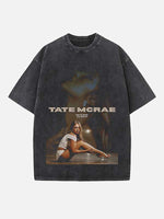 Tate McRae Print Round Neck T-shirt