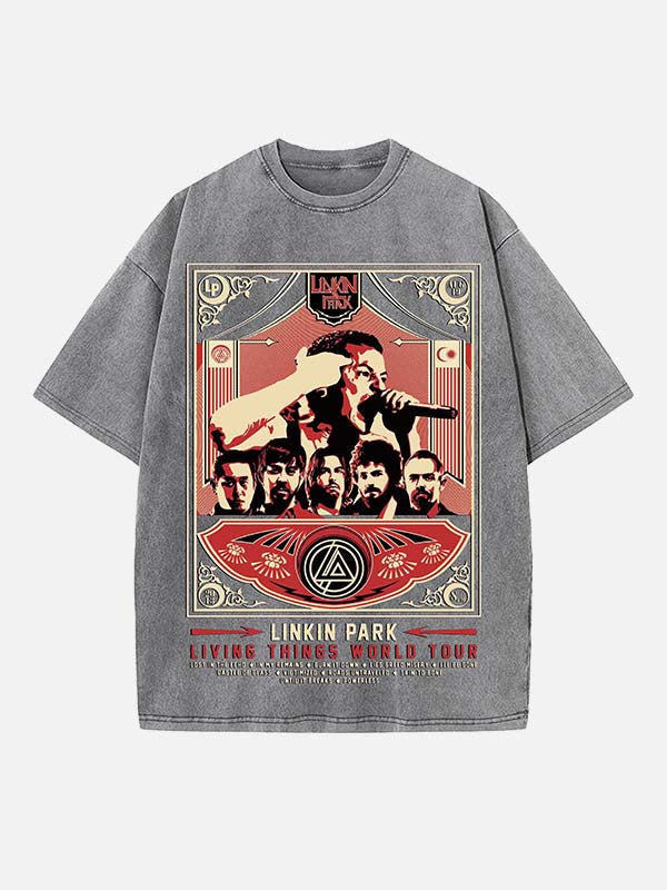 Linkin Park Print Round Neck T-shirt