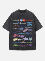 NewJeans Print Round Neck T-shirt