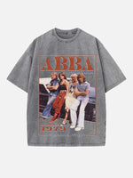 ABBA Print Round Neck T-shirt