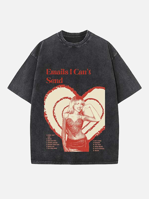 Sabrina Carpenter Print Round Neck T-shirt