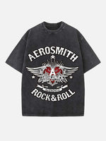 Aerosmith Print Round Neck T-shirt