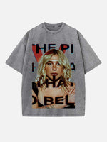 Kesha Print Round Neck T-shirt