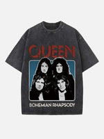 Queen Print Round Neck T-shirt