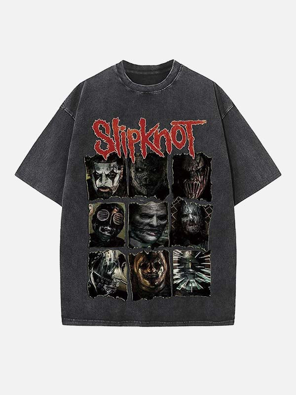 Slipknot Print Round Neck T-shirt