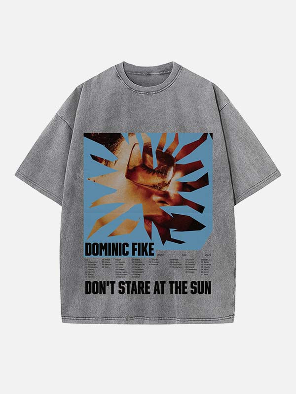 Dominic Fike Print Round Neck T-shirt