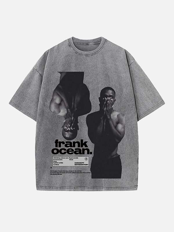 Frank Ocean Print Round Neck T-shirt