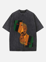 J Balvin Print Round Neck T-shirt