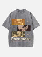 Paramore Print Round Neck T-shirt