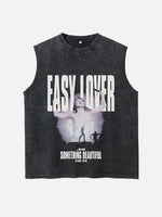 Miley Cyrus Print Round Neck Tank