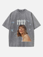 Taylor Swift Print Round Neck T-shirt