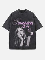 Tate McRae Print Round Neck T-shirt