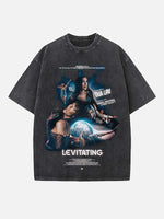 Dua Lipa Print Round Neck T-shirt