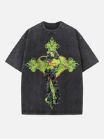 Charli xcx Print Round Neck T-shirt