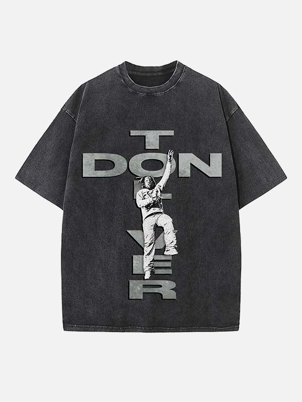 Don Toliver Print Round Neck T-shirt