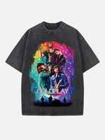 Coldplay Print Round Neck T-shirt
