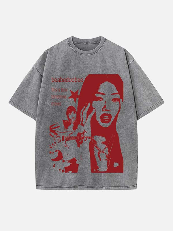 Beabadoobee Print Round Neck T-shirt