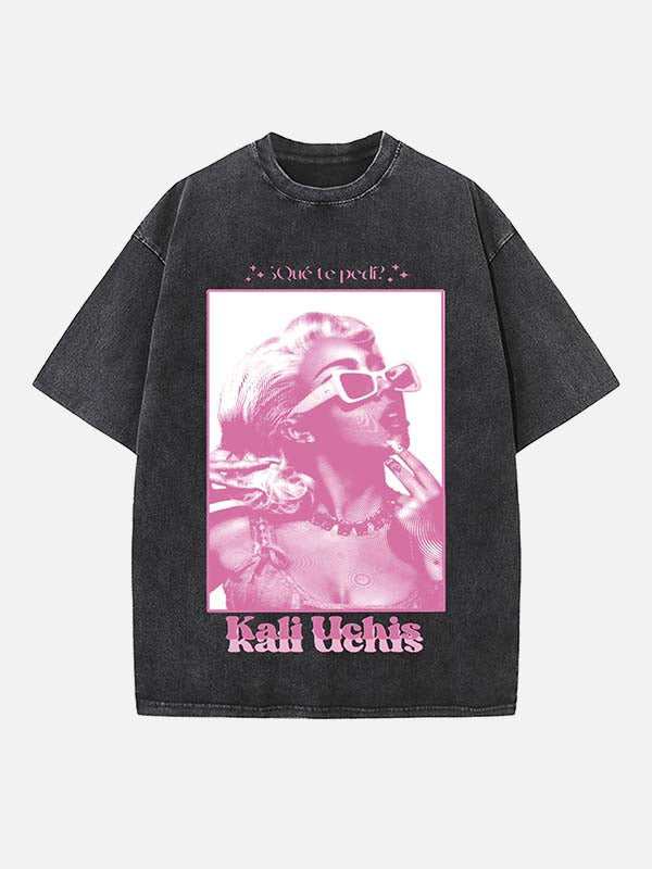 Kali Uchis Print Round Neck T-shirt