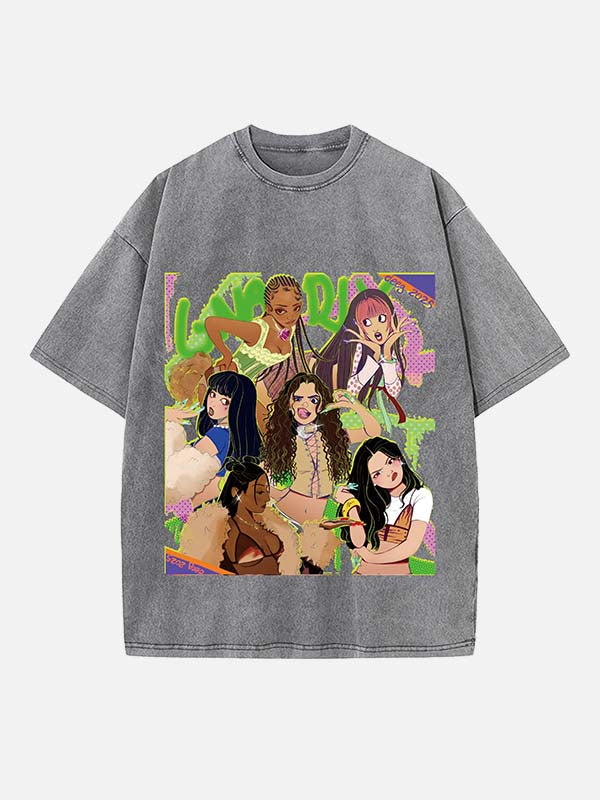 KATSEYE Print Round Neck T-shirt