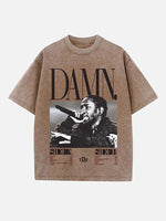 Kendrick Lamar Print Round Neck T-shirt