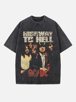 AC/DC Print Round Neck T-shirt