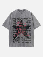 Radiohead Print Round Neck T-shirt