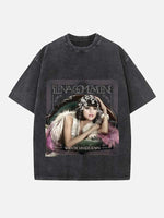 Selena Gomez Print Round Neck T-shirt
