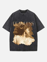 Taylor Swift Print Round Neck T-shirt