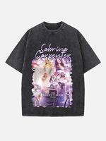 Sabrina Carpenter Print Round Neck T-shirt