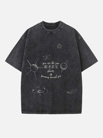 Fall Out Boy Print Round Neck T-shirt