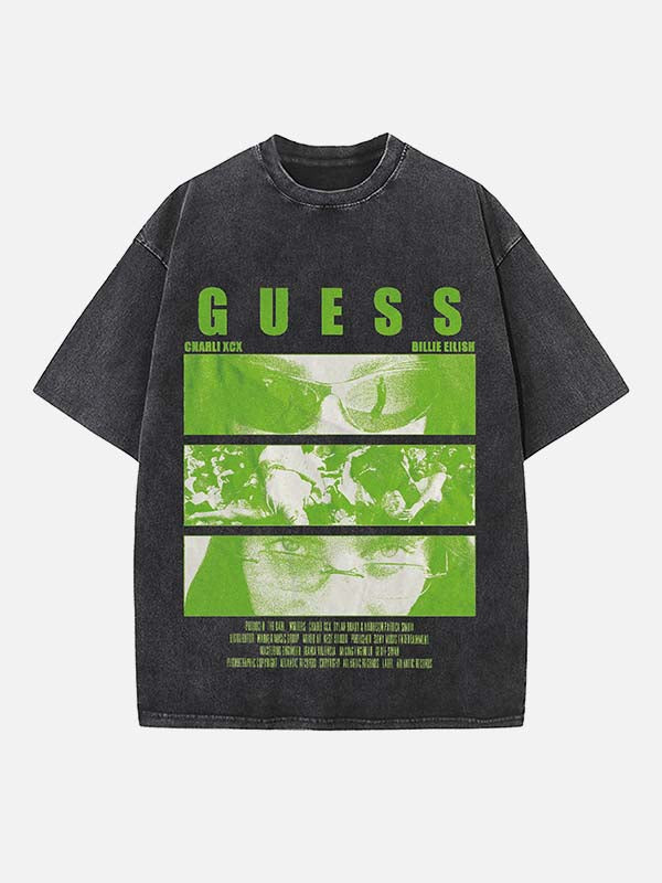 Charli xcx Print Round Neck T-shirt