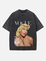 Nicki Minaj Print Round Neck T-shirt