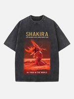 Shakira Print Round Neck T-shirt
