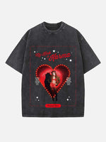 Chappell Roan Print Round Neck T-shirt